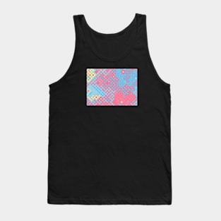 Genderflux Pride Abstract Rounded Circuits Tank Top